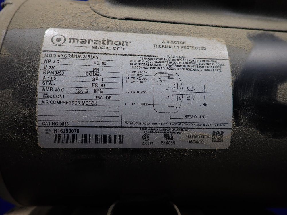 Cambell 3 Hp Air Compressor - Vt619502aj