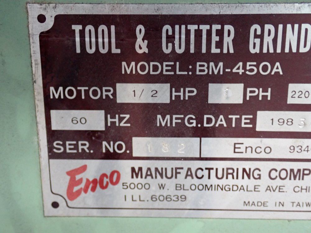 Enco Tool Grinder
