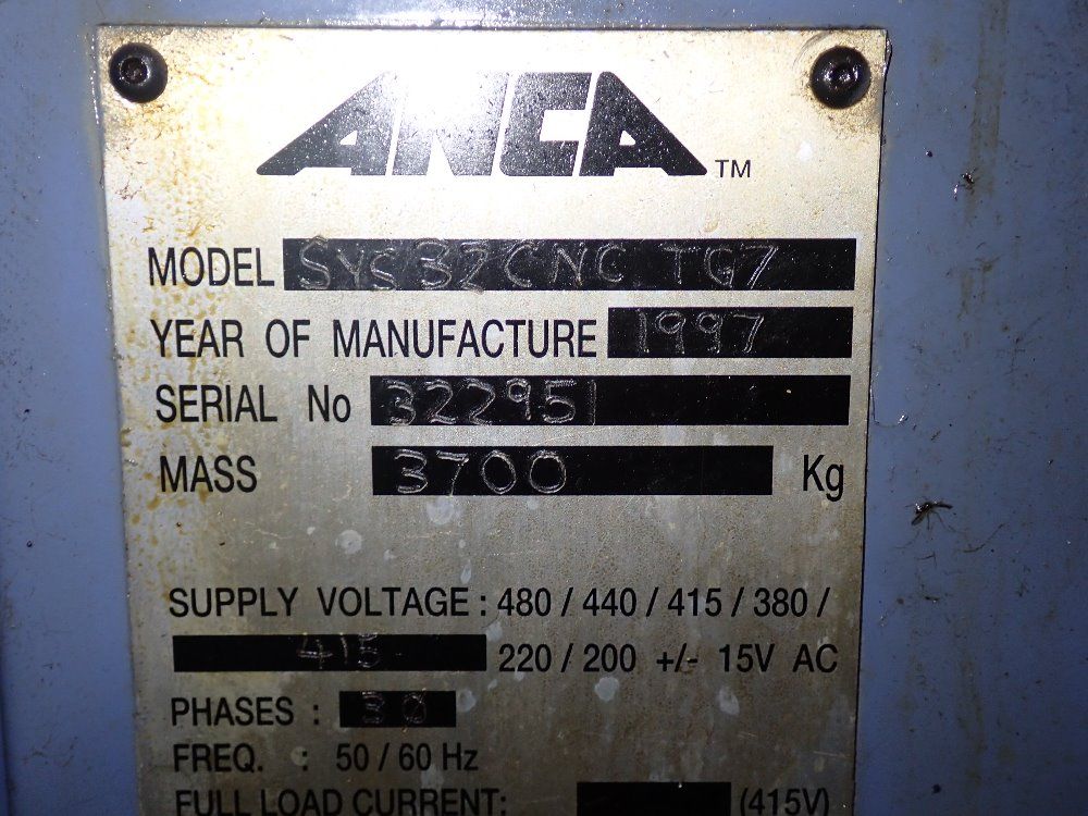 Anca Tool Grinder - Tg7