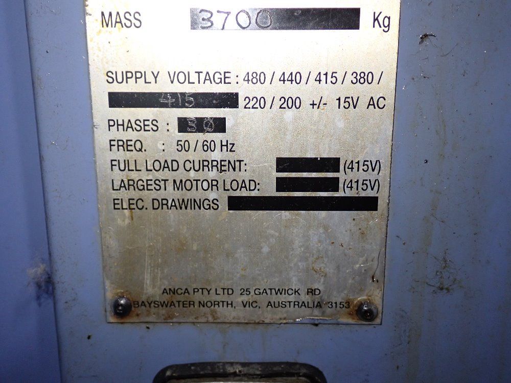 Anca Tool Grinder - Tg7