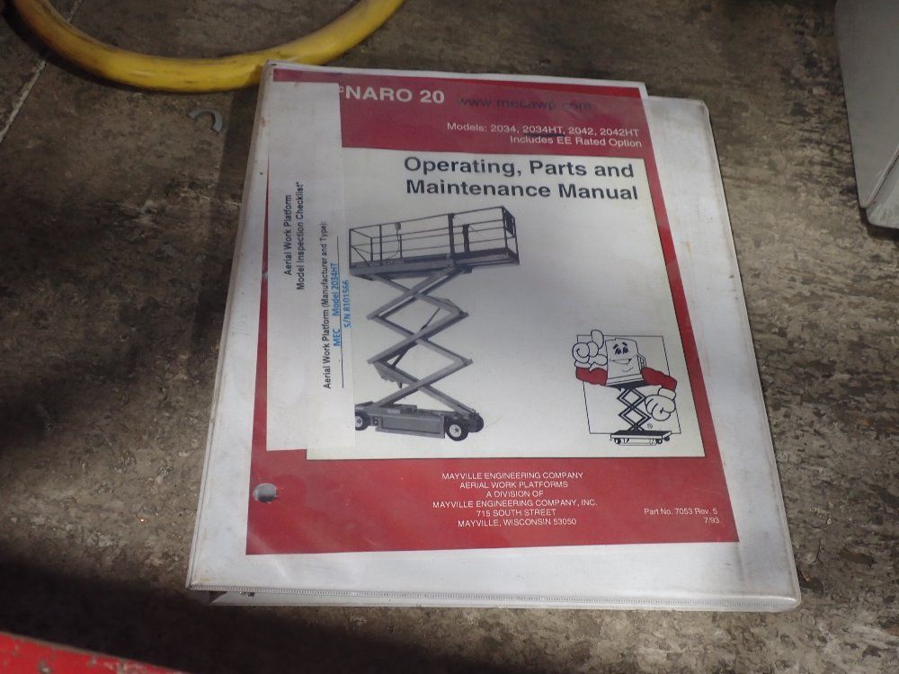 Mec 750#/19'7" Ht Electric Scissor Lift - 2034ht