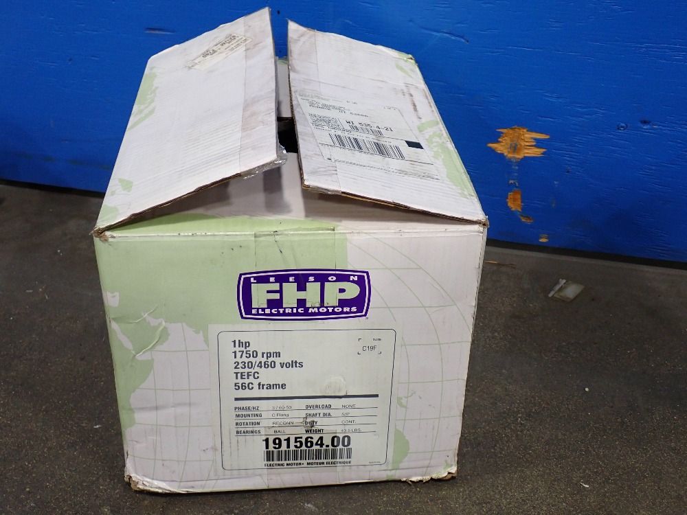 Leeson Electric Corp. 1 Hp Motor - C6t17wc46a