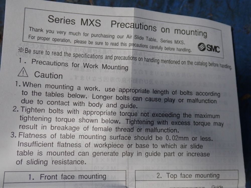 Smc Air Slide Table - Mxs25tn-40