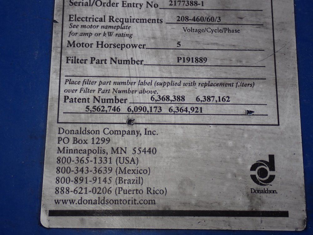 Donaldson Torit  Dust Collector