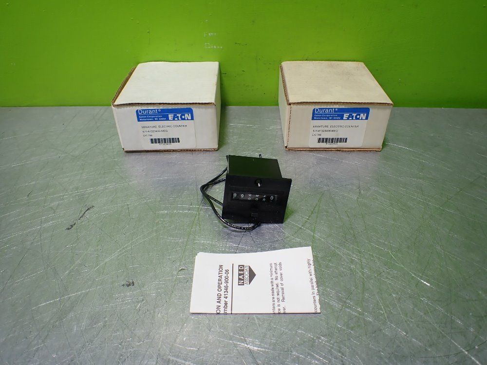 Eaton 2. Eaton 6-y-41323406-meq Miniature Electric Counters. 6digit, 120vac - 6-y-41323406-meq