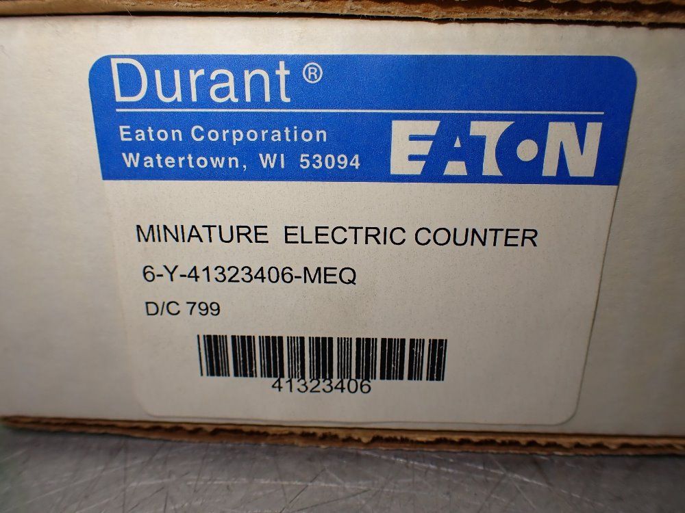 Eaton 2. Eaton 6-y-41323406-meq Miniature Electric Counters. 6digit, 120vac - 6-y-41323406-meq