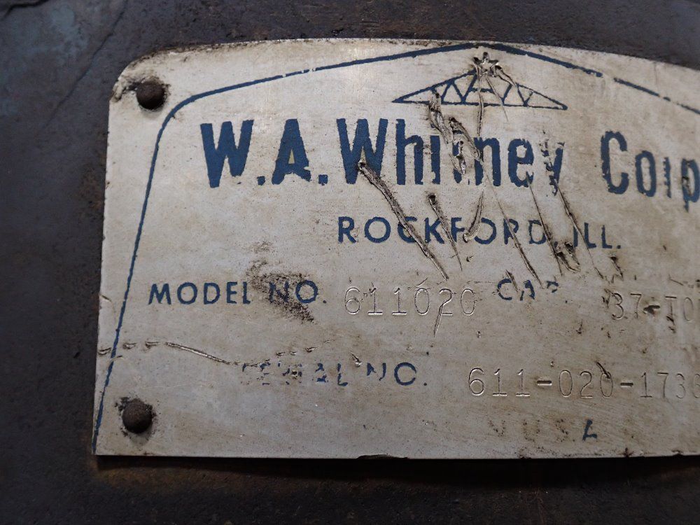 W.a. Whitney 37 Tons Press - 611020
