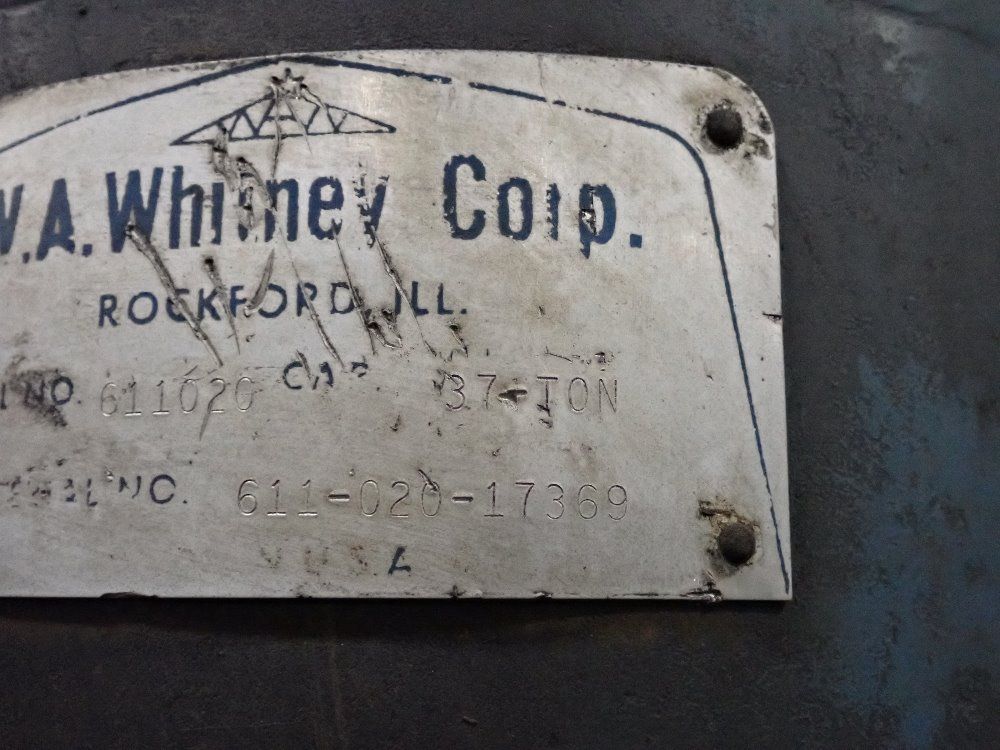 W.a. Whitney 37 Tons Press - 611020