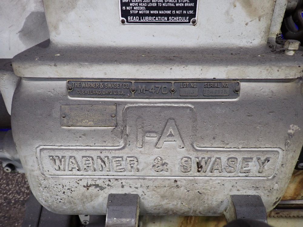 Warner & Swasey 18" Turret Lathe - 1-a