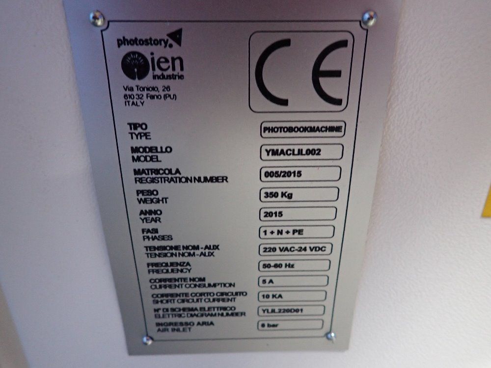 Lillo/photostory/ien 12" X 15" Press Photo Book Machine - Ymacl1l002