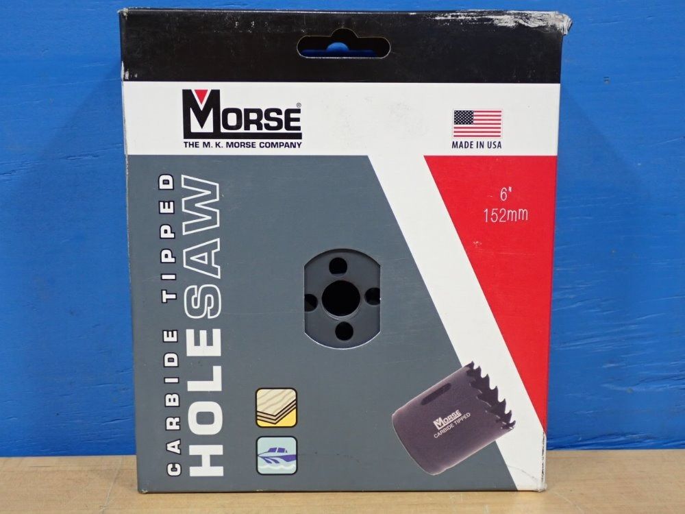 Morse 6" Dia Mhst96 Carbide Tipped Hole Saw, 6" Dia - Mhst96