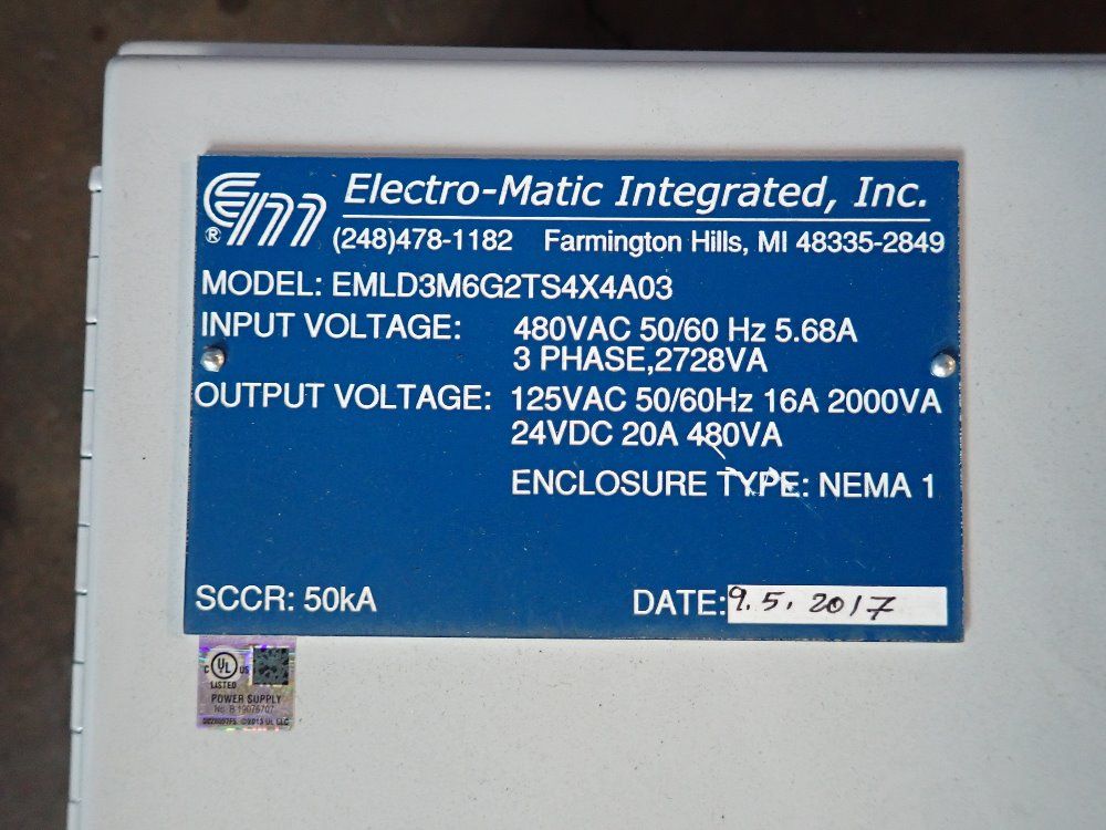 Electro Matic Electrical Cabinet