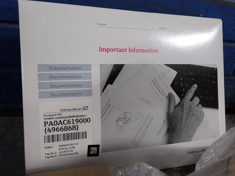 Endress & Hauser Promag H 300 Electromagnetic Flowmeter - Promag H 300