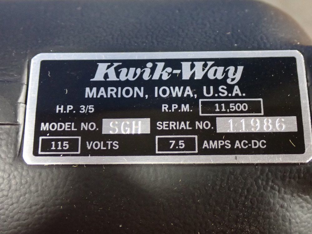 Kwik-way Valve Seat Grinder - Sgh