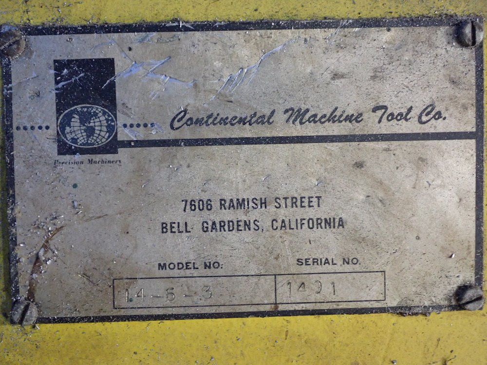 Continental Machine Tool Cut Off Saw