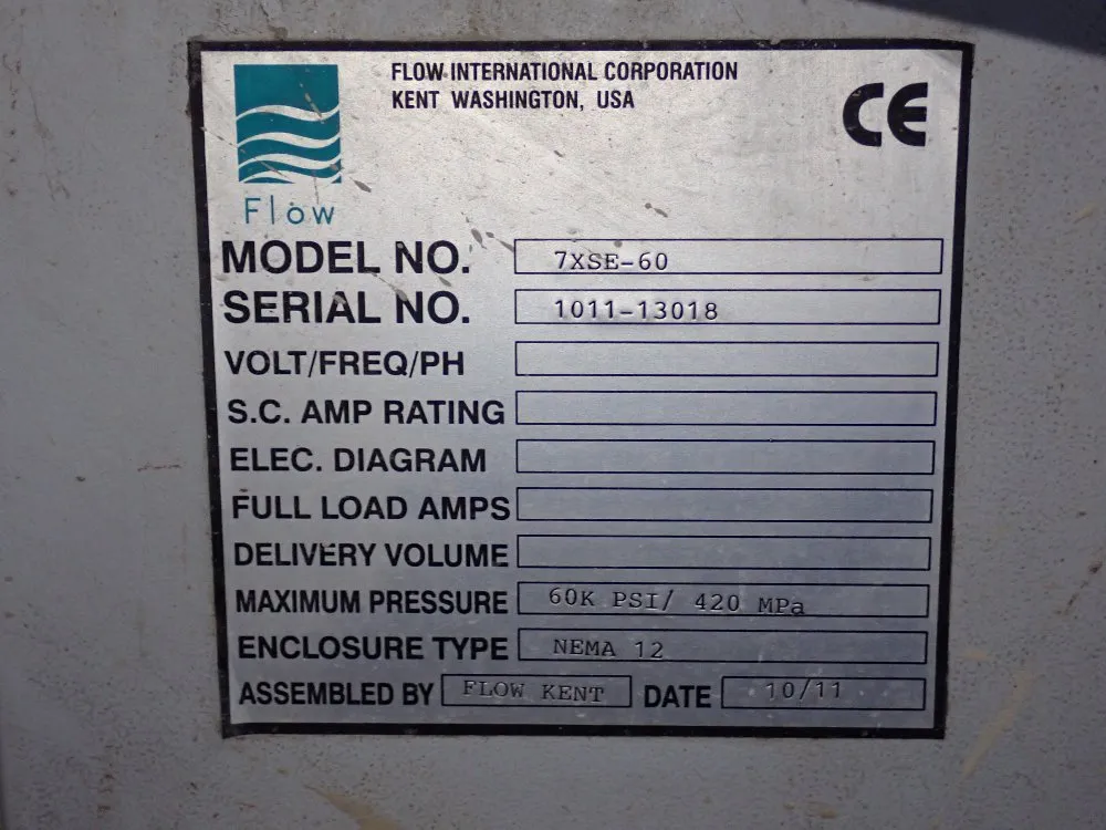 Flow Flow M23120b Cnc Waterjet System