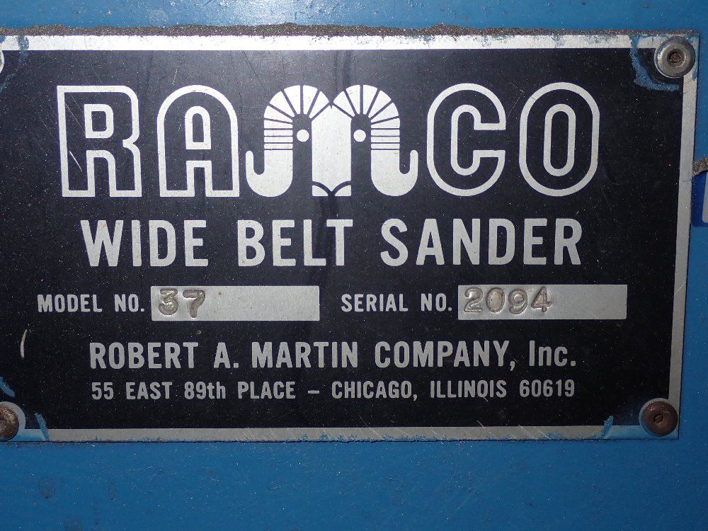 Ramco Ramco 37 Wide Belt Sander
