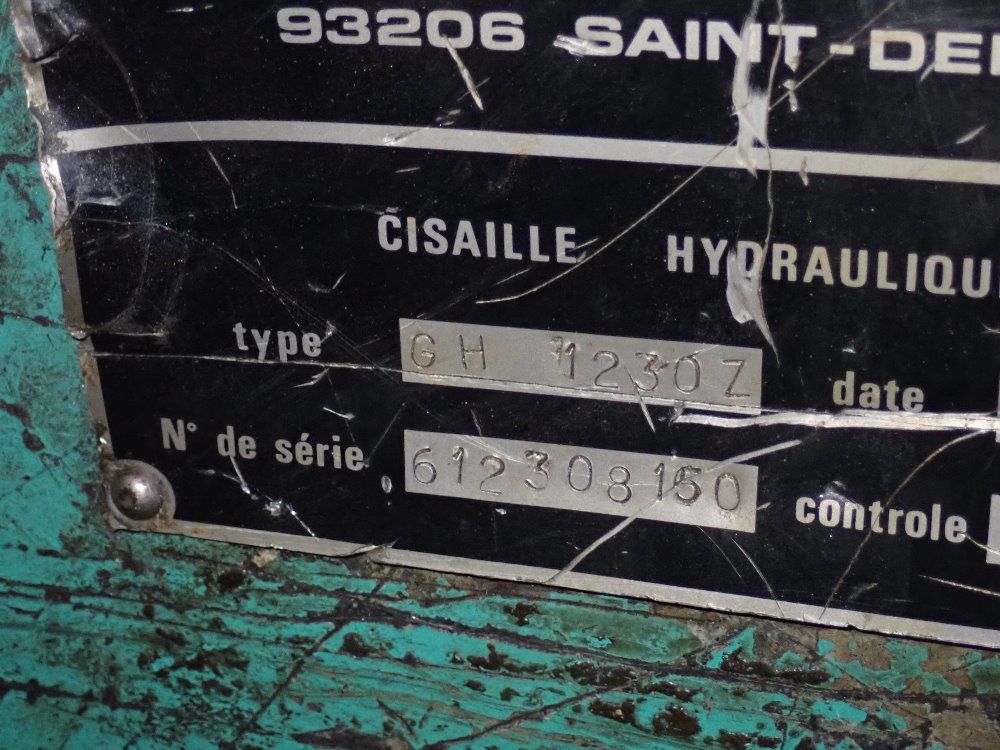 Promecam 124" Gh 1230z Shear - Gh 1230z