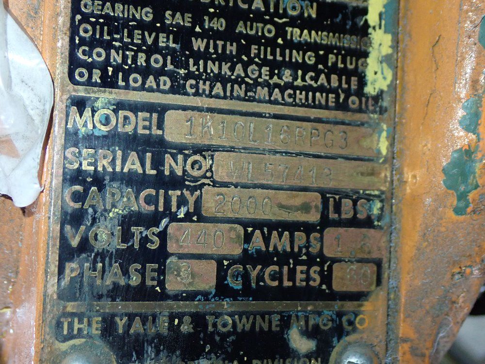 Yale Electric Hoist