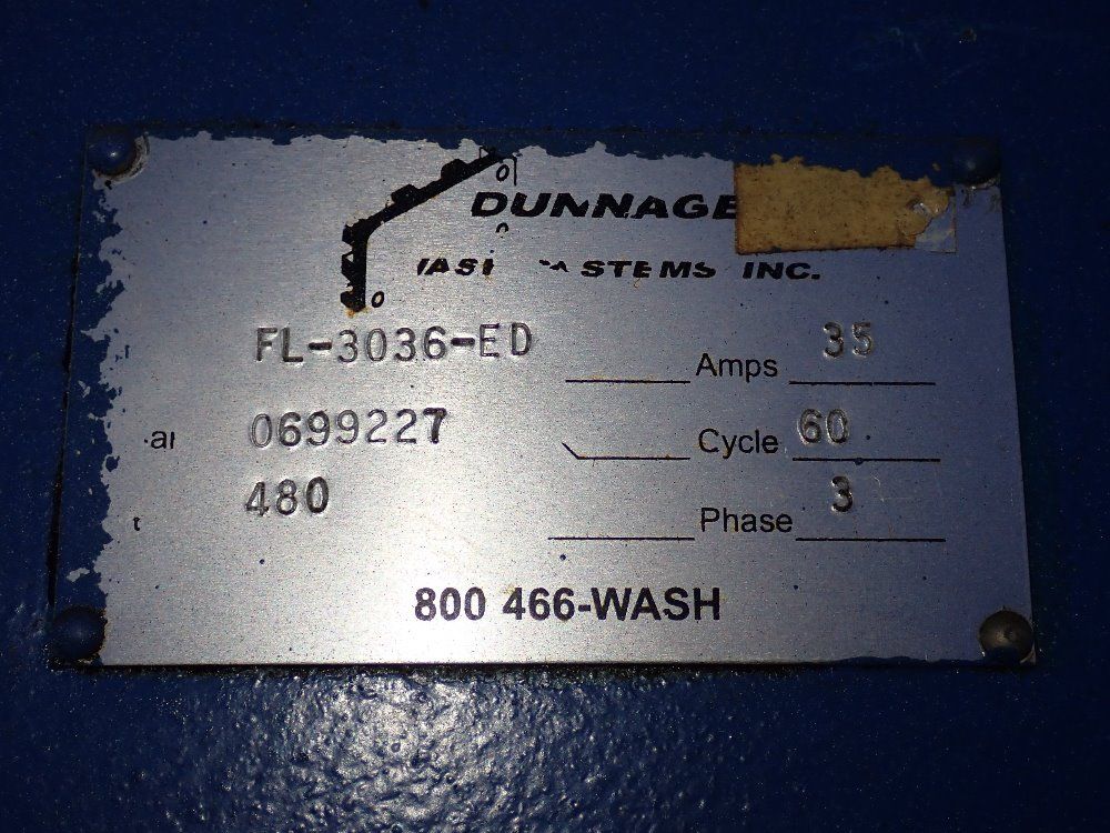 Dunnage Dunnage Fl3036ed Parts Washer