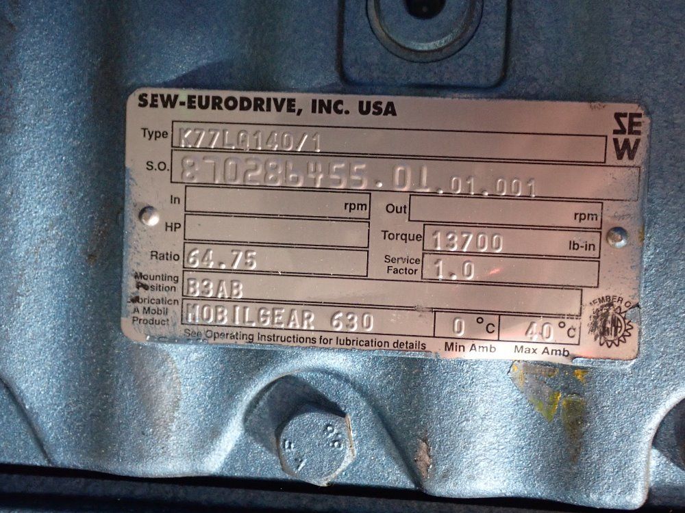 Sew Gear Reducer