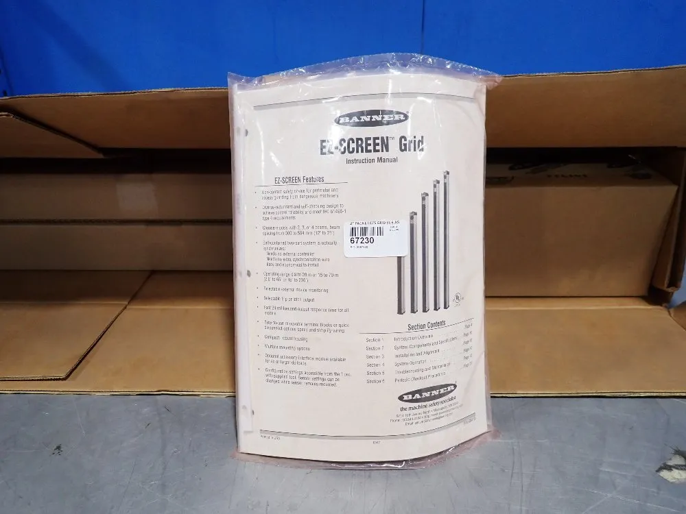 Banner Ez-screen Light Curtains - Sgp2-584q88e