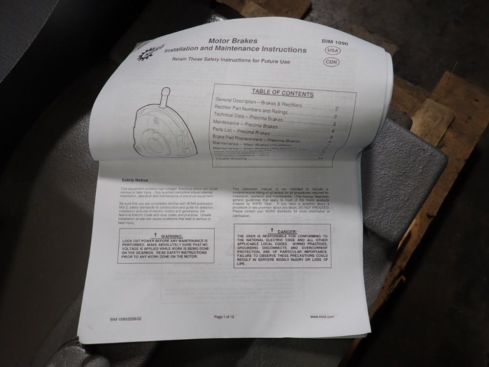 Nord 10 Hp Gear Drive - 9155vf Vl3-132 M/4 Cus Bre100 Fhitvwe