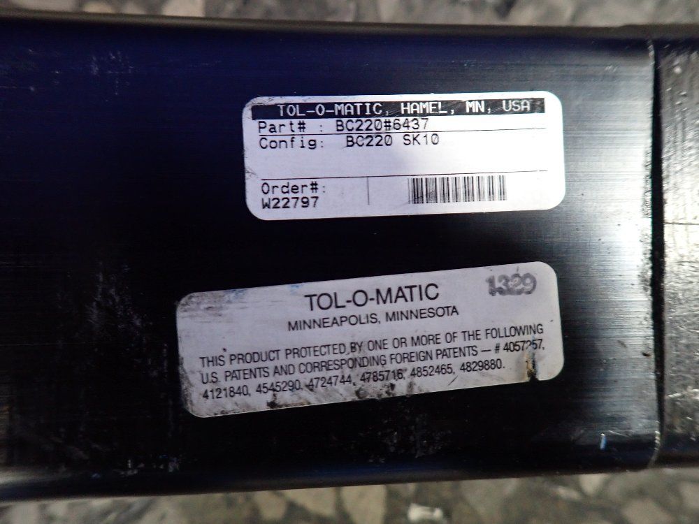 Tolomatic Pneumatic Cylinder - Bc220-sk10