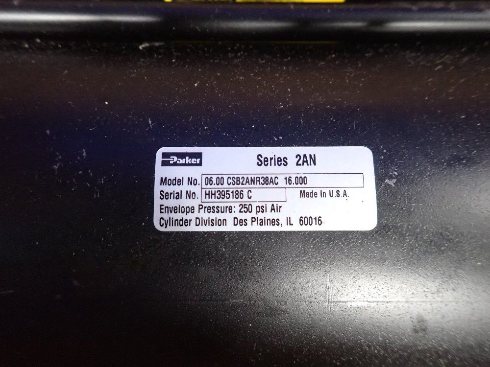 Parker Pneumatic Cylinder - 06.00 Csb2anr38ac 16.000