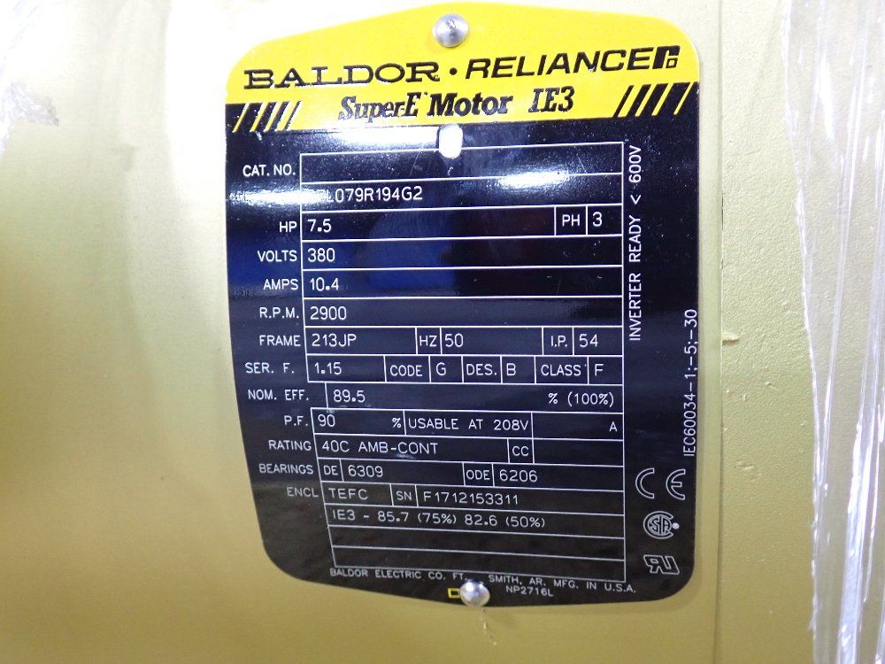 Baldor 7.5 Hp Motor