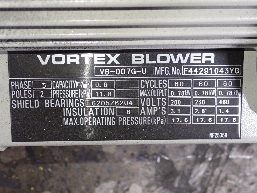 Vortex .78 Kw Blower - Vb-007g-u