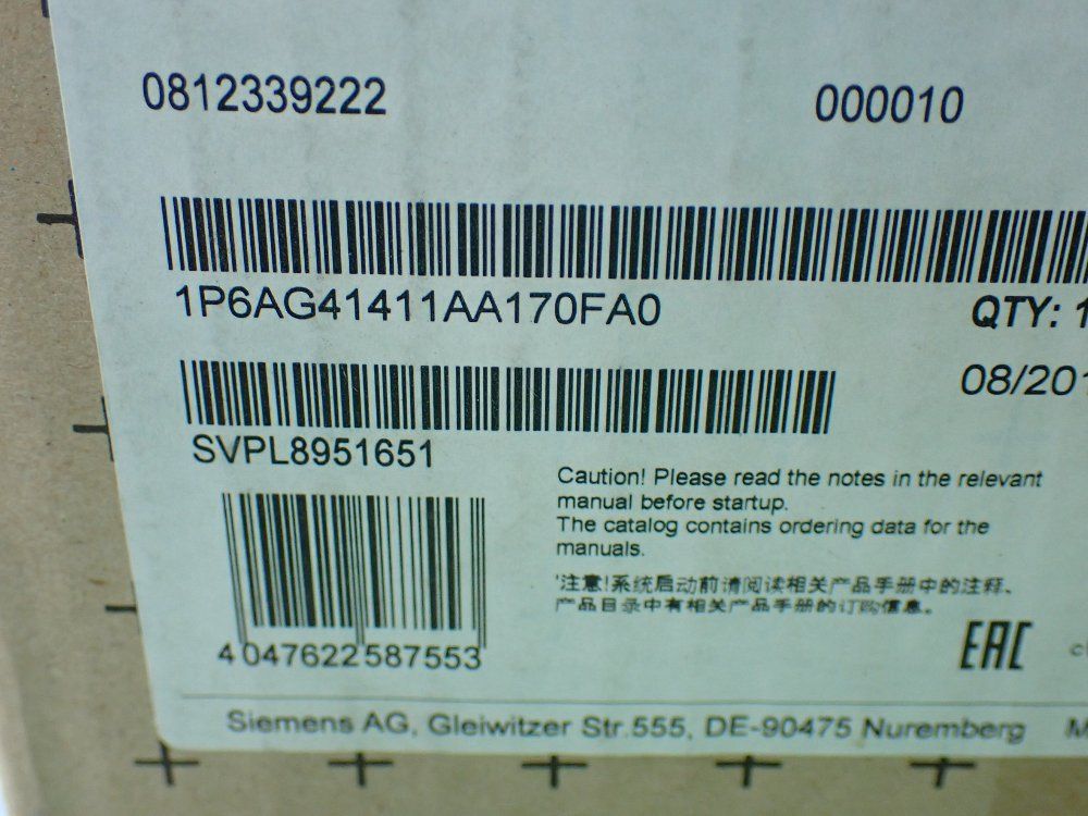 Siemens Simatic Ipc427e Microbox Pc - 6ag4141-1aa17-0fa0