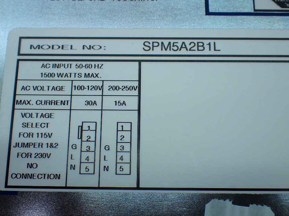 Power-one Dc Switching Power Supply. - Spm5a2b1l