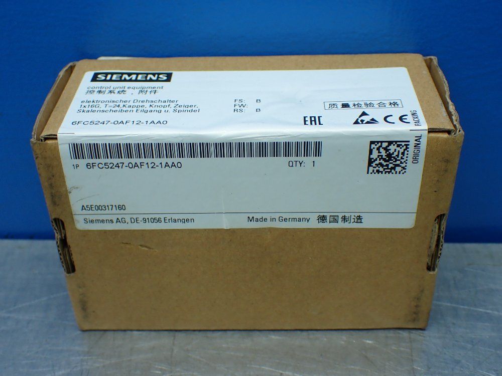 Siemens Control Unit Equipment - 6fc5247-0af12-1aa0