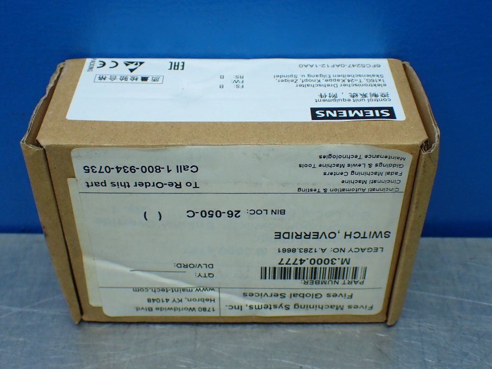 Siemens Control Unit Equipment - 6fc5247-0af12-1aa0