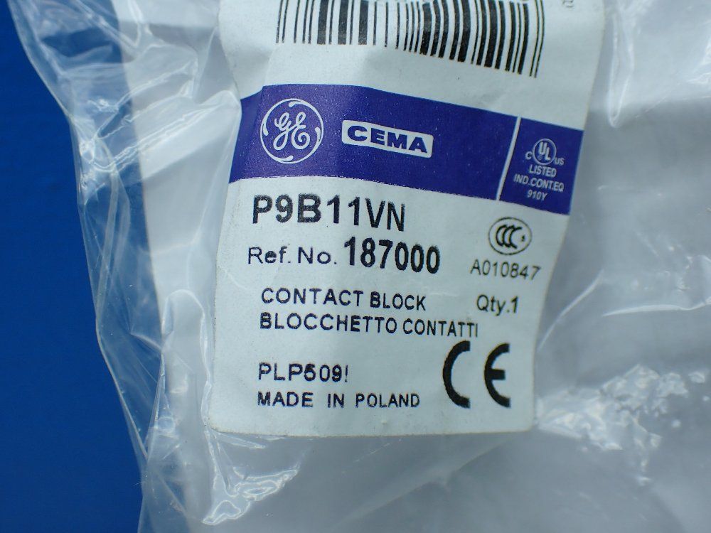 General Electric Contact Block / Push Button. Yellow - P9b11vn