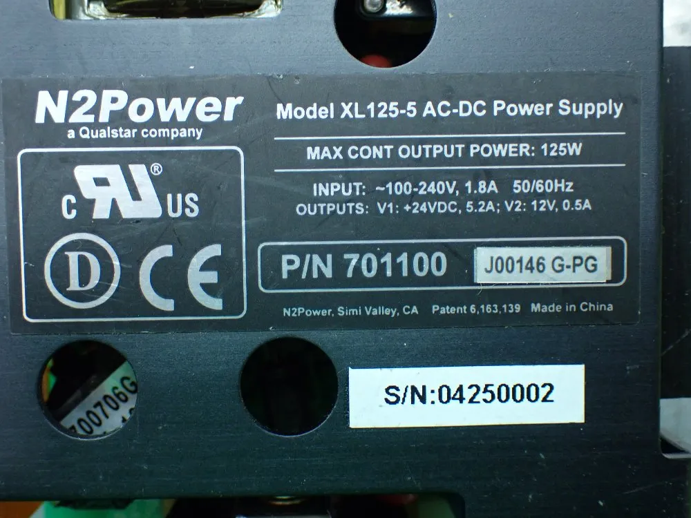 N2power Xl125-5 Ac-dc Power Supply - 701100