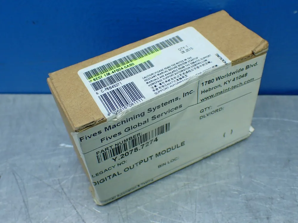 Siemens Digital Output Module - 6es7 138-4fb04-0ab0