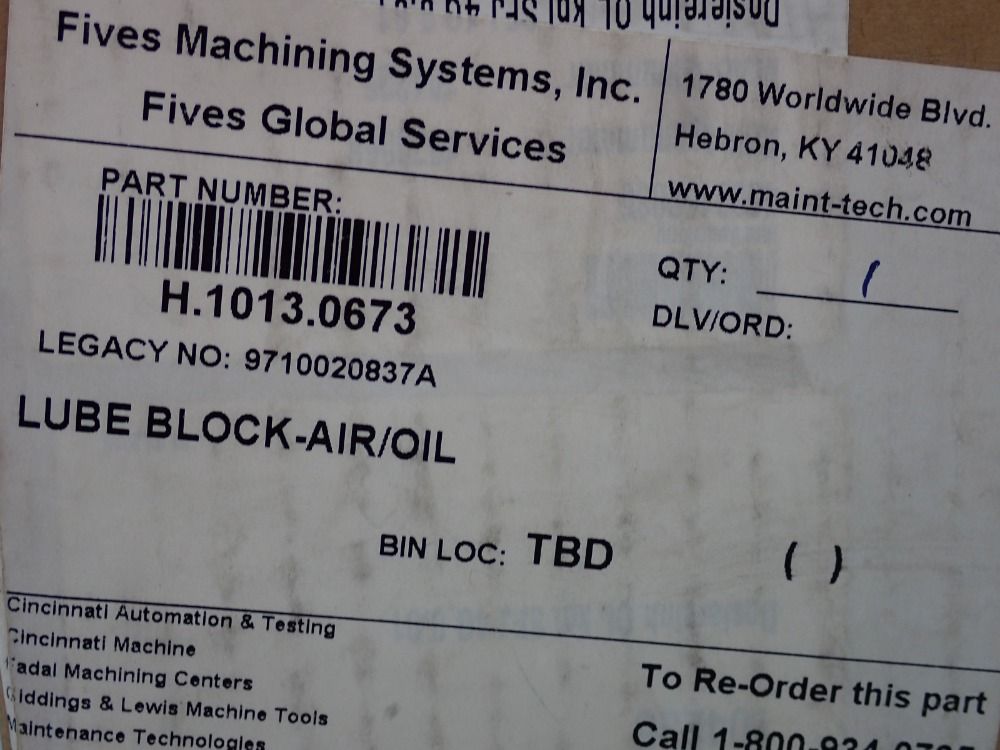 Fischer Lube Block Air/oil - 104234