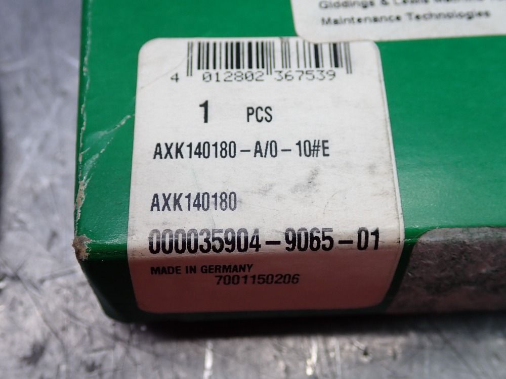 Ina Bearing - Axk 140180