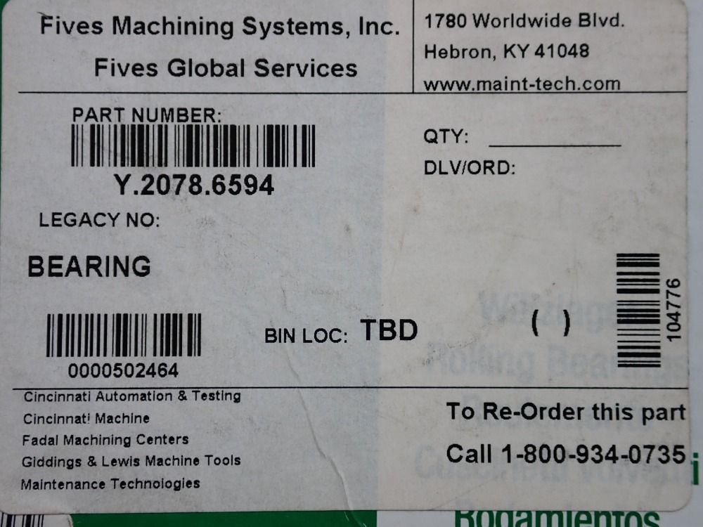 Ina Bearing - Axk 140180