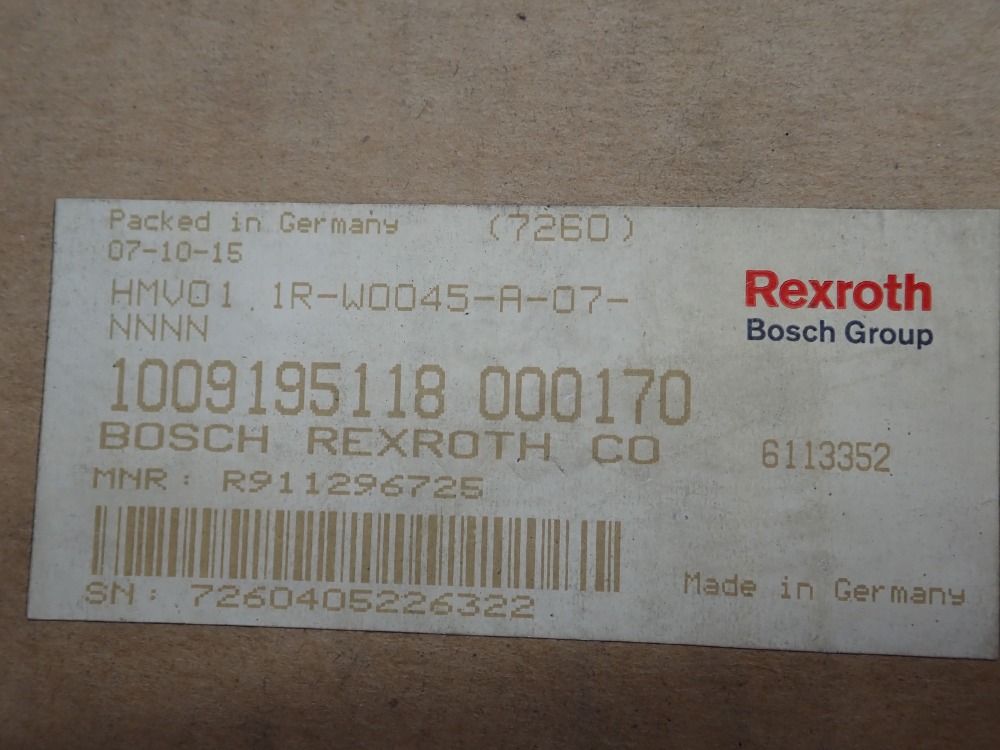 Rexroth Indramat Bosch Supply Unit - Hmv01.1r-w0045-a-07-nnnn