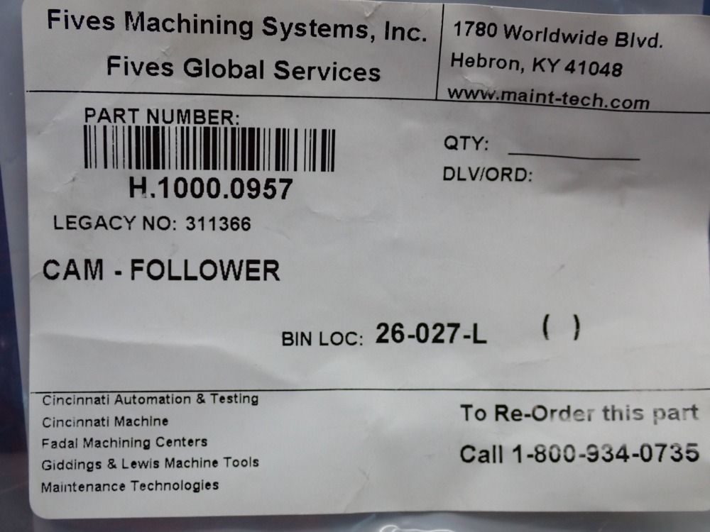 Mcgill Cam Follower, 2pcs - Cf 1 S