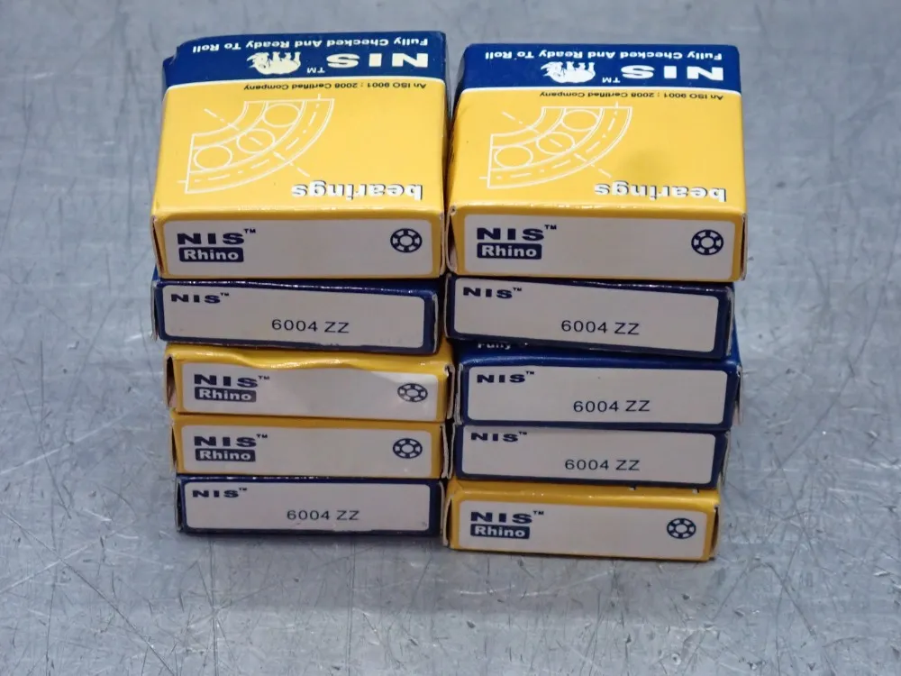 Nis Ball Bearings 10pcs - 6004zz