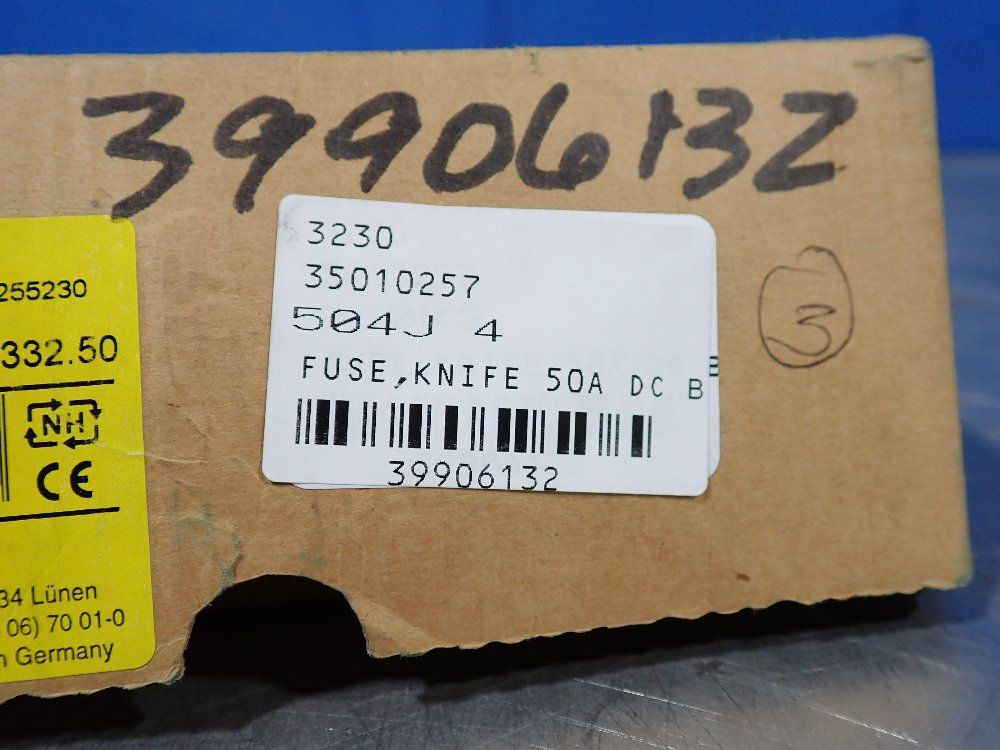 Siba 50 Amp 3 Fuses - 2071332.50