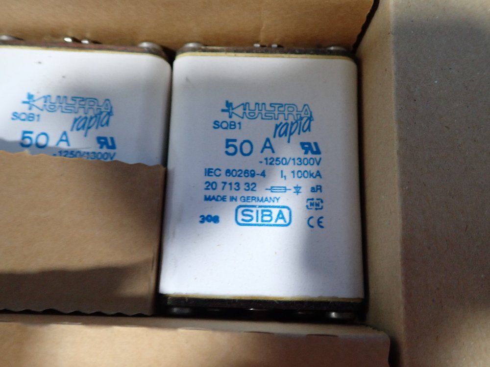 Siba 50 Amp 3 Fuses - 2071332.50