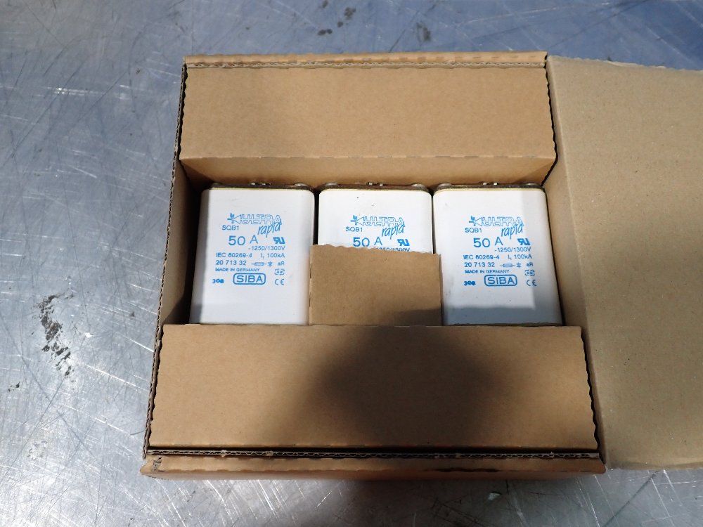 Siba 50 Amp 3 Fuses - 2071332.50