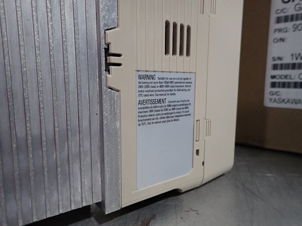 Yaskawa 20 Hp Drive - Cipr-ga80u4031abma-aaaana