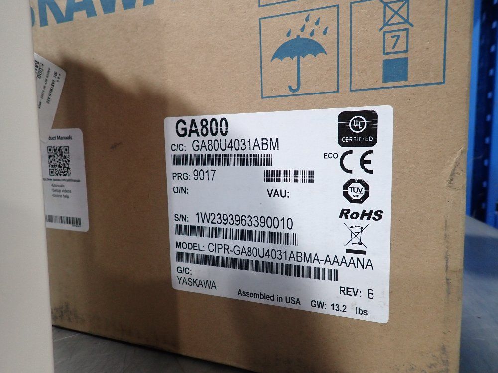 Yaskawa 20 Hp Drive - Cipr-ga80u4031abma-aaaana