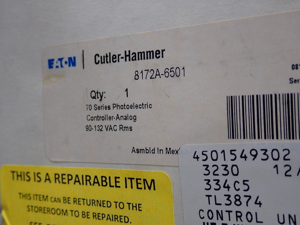 Cutler-hammer Photoelectric Controller - 8172a-6501
